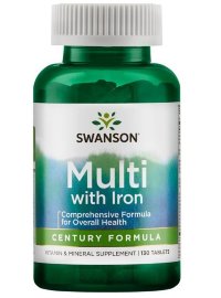 SWANSON Multi W/Iron Century Formula (130 таблеток)