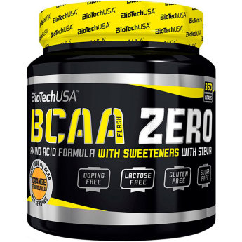 BIOTECH BCAA Zero 360 г Аминокислотный комплекс BCAA Zero от BioTech USA поможет вам эффективнее наращивать мышечную массу и восстанавливаться после тренировок. Ведь с каждой порцией вы обеспечите потребности организма в 7 граммах аминокислот, из которых 6 грамм приходится на BCAA в выверенной пропорции 2:1:1.