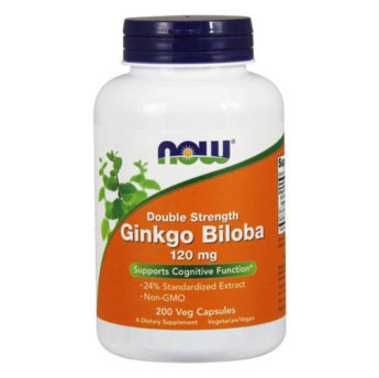 NOW Ginkgo Biloba 120мг (200 вегкапсул) NOW Ginkgo Biloba 120мг обладает мощным антиоксидантным эффектом. Повышает концентрацию, что положительно сказывается на качестве тренировки.