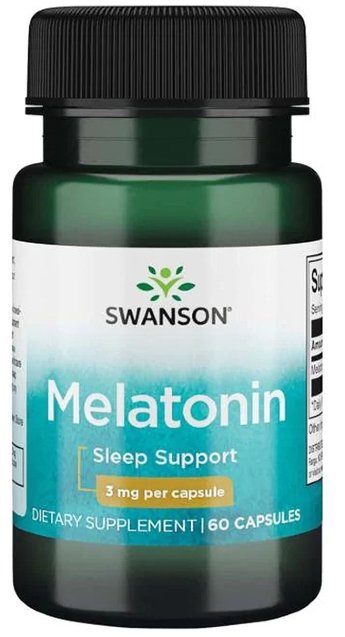 SWANSON Melatonin 3 mg (60 капсул) SWANSON Melatonin 3 mg (60 капсул)