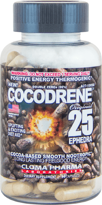 CLOMA PHARMA Cocodrene 90 кап Добавка содержит специальный запатентованный комплекс «COCODREN Multi-Action Nootropic Blend», который включает в себя: безводный кофеин, экстракт гуараны и экстракт эфедры, экстракт семян какао, экстракт косточек винограда, DMAE, GABA.

Преимущество Cocodrene 25

Для смягчения воздействия от агрессивных компонентов в виде экстракта эфедры, кофеина и гуараны, продукт содержит ноотропы: DMAE и GABA.

Действие этих веществ успокаивает нервную систему, уменьшает тревогу, снимает напряжение и что особенно важно, способствует нормальному засыпанию и хорошему качеству сна.

Существует определенная специфика приёма жиросжигателей, их нельзя пить в позднее время, но что делать, если вы тренируетесь вечером. В таких случаях вы можете использовать Cocodrene 25.

Препарат не только не препятствует нормальному процессу засыпания, но и даже создает комфортные условия для расслабления и улучшения ночного сна.