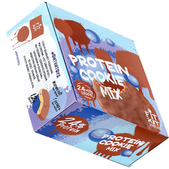 FIT KIT Protein Chocolate Cookie 50 г (24шт коробка) Протеиновое печенье Chocolate Cookie производителя спортивного питания Фит Кит. Высокое содержание белка с мощным аминокислотным профилем. Поддерживает рост мышц с подавлением катаболизма. 24% протеина в 50 граммах печенья.