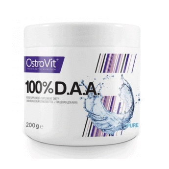OSTROVIT DAA Pure Powder 200 г ​OstroVit D.A.A.(200г)- спортивная пищевая добавка, содержащая D-аспарагиновую кислоту, обогащенную таурином. Препарат значительно повышает уровень тестостерона в организме.
