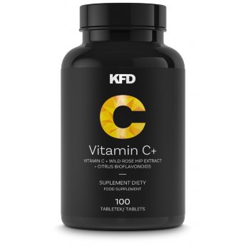 KFD Vitamin C with Rose Hips &amp; Bioflavonoids 1000 мг (100 таб) KFD Vitamin C - это витамин C, обогащенный экстрактом шиповника и биофлавоноидами, является мощным антиоксидантом. Поддерживает нормальное функционирование нервной, иммунной, костно-суставной и сердечно-сосудистой систем.
