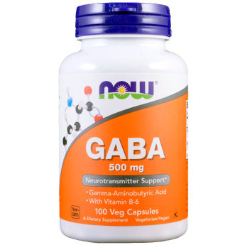 NOW Gaba 500 mg (100 вегкапсул) GABA - основной нейромедиатор в мозгу, который ингибирует передачу нервных импульсов и успокаивает нервную активность. GABA нормализует мозговые волны и приводит нервную систему обратно в более спокойное и стабильное состояние. GABA улучшает нормальные циклы сна, нормализует кровяное давление.