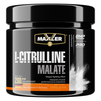 MAXLER EU L-Citrulline Malate (Банка) 200 г MAXLER EU L-Citrulline Malate 200 g (can)