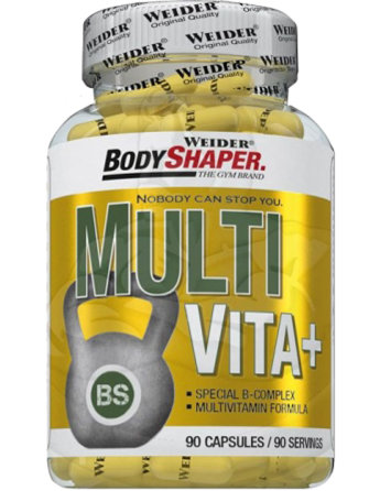 WEIDER Multi Vita (90 капсул) Витаминный комплекс Multi Vita содержащий расширенное количество витаминов в необходимом для активных занятий спортом количестве.