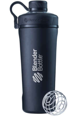 BLENDER BOTTLE Radian Insulated Stainless 769 мл Radian - это бутылка-шейкер с привычной крышкой и центральным расположением горлышка и съемной петлей для удобства переноски либо присоединения ключей от шкафчика.