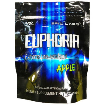 EPIC LABS Euphoria 10 порций Новейшая формула Euphoria насыщает организм энергией, стимулирует мышечные ткани к восстановлению после силовых нагрузок, позволяет мышцам стать сильнее, выносливее, что, в итоге, приводит к фантастическим результатам.
