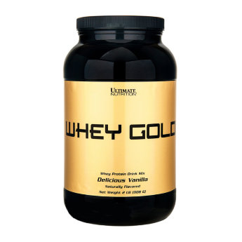 ULTIMATE Whey Gold 908 г Whey Gold от Ultimate Nutrition – высококлассный протеин, состоящий из наиболее полезных и качественных видов белка с разной скоростью усвоения.