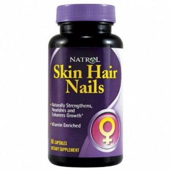 NATROL Skin Hair Nails Women`s (60 капсул) Skin Hair Nails Women`s - инновационный комплекс от компании Natrol, сочетающий в себе высокоэффективный комплекс из витаминов, минералов, антиоксидантов для поддержания тонуса кожи, волос и ногтей, а также общего здоровья, иммунитета, что крайне важно для красивого образа современной женщины.

Основой препарата является комплекс из витаминов групп B, C и E, обеспечивающие нормальное протекание метаболических процессов, участвующие в создании новых клеток для различных тканей организма.
