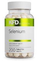 KFD Selenium (200 таблеток) Селен является важным элементом, ответственным за многие важные процессы в нашем организме. Он отвечает за состояние нашей щитовидной железы, иммунитет и может также действовать против рака, поскольку он удаляет свободные радикалы.