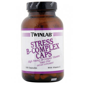 TWINLAB Stress B-complex 100 капс STRESS B-COMPLEX — великолепный комплекс витаминов, который даст Вам силы выдержать нервные и физические перегрузки современного мира. Ваш щит от стрессов содержит ударные дозы важнейших витаминов группы В и других.