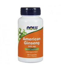 NOW American Ginseng 500мг (100 вегкапсул)