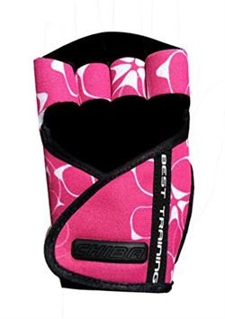 Перчатки атлетические CHIBA Lady Motivation Gloves (40936) Бело-Розовые 