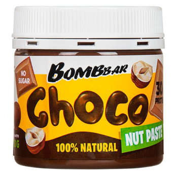 BOMBBAR Паста шоколадная с фундуком 150г Паста из обжаренного фундука, с добавлением какао.
Без добавления сахара, пальмового масла и консервантов.