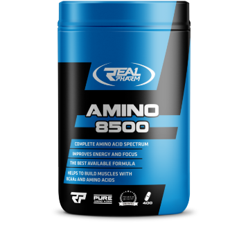 REAL PHARM Amino 8500 (400 таб) Real Pharm Amino 8500 - это пищевая добавка аминокислот в таблетках.