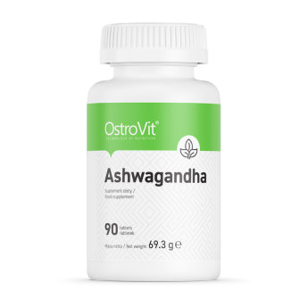 OSTROVIT Ashwagandha 375 мг 90 таблеток Ashwagandha – это концентрированный экстракт травы ашвагандха, источник стероидных лактонов, и растительных полифенолы, естественно, поддерживает процессы стимулирующие и укрепляющие организм.