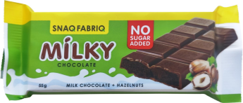 SNAQ FABRIQ Milky Молочный шоколад с начинкой 55г (30шт коробка) SNAQ FABRIQ Молочный шоколад с арахисовой пастой 55г (30шт коробка)