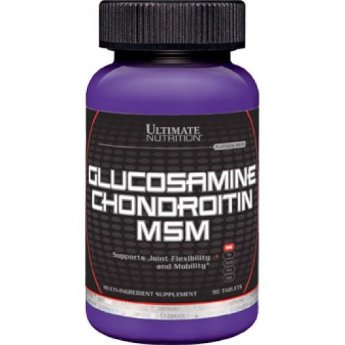 Ultimate Glucosamine &amp; Chondroitin &amp; MSM (90 таблеток) Glucosamine & Chondroitin & MSM от Ultimate Nutrition - добавка для поддержания здоровья суставов и связок.