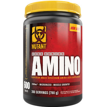MUTANT Amino 600 таб Mutant Amino – это высококачественный концентрированный источник незаменимых аминокислот с разветвленной боковой цепочкой (ВСАА), которые необходим мышцам для восстановления.