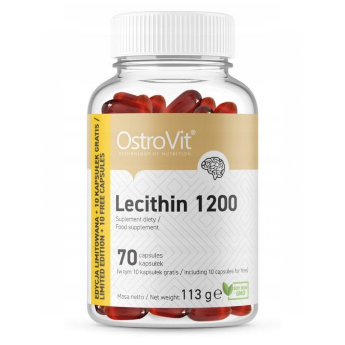OSTROVIT Lecithin 1200 70 капсул Островит Лецитин 1200 - это пищевая добавка в капсулах, содержащая соевый лецитин. Рекомендована людям, которые борются с заболеваниями нервной системы и системы кровообращения, а также тем, кто хочет улучшить свою память, способность концентрироваться и концентрироваться.