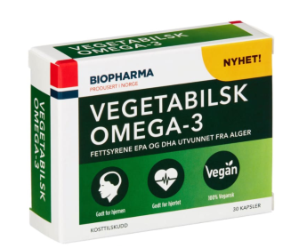 BIOPHARMA Vegetabilsk Omega-3 Веганская (30 капсул) BIOPHARMA Vegetabilsk Omega-3 Веганская (30 капсул)
