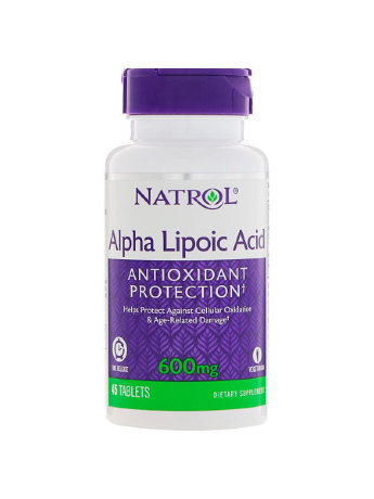 NATROL Alpha Lipoic Acid 600 mg (45 таблеток) NATROL Alpha Lipoic Acid 600 mg 45 кап