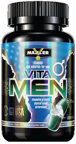 MAXLER VitaMen (180 капсул) VitaMen - новая витаминная формула от Maxler, разработанная специально для мужчин. В ее состав входит комплекс ключевых витаминов и минералов, а также, фито-добавки , такие как экстракт пальмы сереноа, корень женьшеня и другие. Благодаря восполнению запасов витаминов и минералов улучшается общее состояние организма: повышается активность, выносливость, иммунитет, способность быстро справляться со стрессом. А действие фито-добавок в целом направлено на улучшение мужского здоровья: нормализация простаты, повышение потенции, выравнивание гормонального уровня.