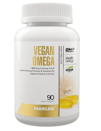 MAXLER EU Vegan Omega 3-6-9 with Evening Primrose (90 софтгелей) MAXLER EU Vegan Omega 3-6-9 with Evening Primrose (90 софтгелей)