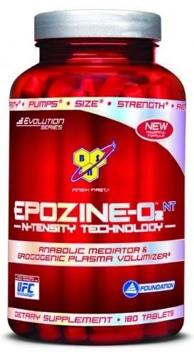 BSN Epozine-O2 NT (180 таблеток) BSN Epozine-O2 NT революционный продукт, анаболический плазменный волюмайзер, который разработан для получения хорошей физической формы, увеличения производительности, увеличения объема плазмы крови и сухой мышечной массы.