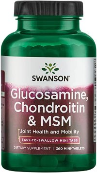 SWANSON Glucosamine, Chondroitin & Msm - Mini Tabs (360 таблеток)