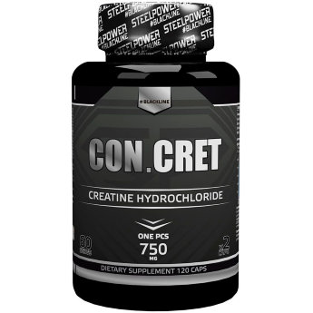 STEEL POWER Con Cret 120 cap Креатин - это натуральное вещество, которое содержится в мышцах человека и животных, и требуется для энергетического обмена и выполнения движений.