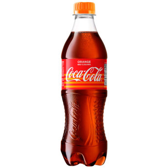 COCA-COLA Zero (бутылка) 500 мл Напиток Coca-Cola (зеро) со вкусом апельсина приятно удивит любителей легендарного лимонада.