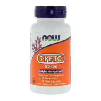 NOW 7-keto 25 мг (90 вегкапсул) NOW  7-кето используется для повышения термогенеза и скорости метаболизма. Является весьма эффективным оружием в борьбе против жировых отложений в организме.
