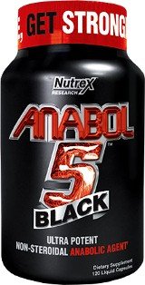 Nutrex Anabol-5 Black (120 капсул) Anabol-5 Black — самый сильный в мире анаболический агент нестероидного происхождения!