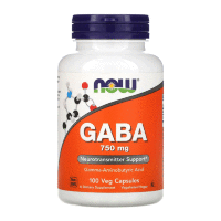 NOW Gaba 750 mg (100 вегкапсул)