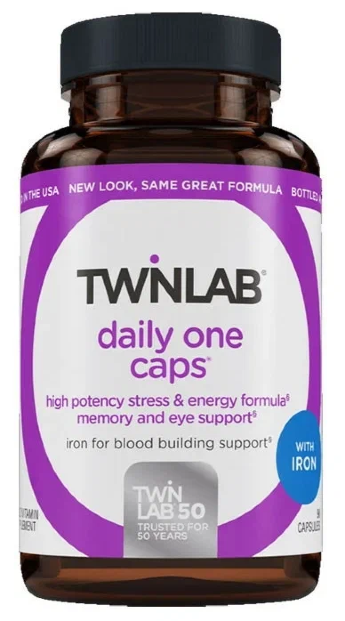 TWINLAB Daily One whit iron 90 капс TWINLAB Daily One 90 капс