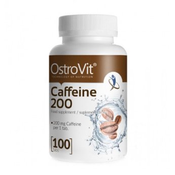 Ostrovit Caffeine (100 таблеток) Высококачественная пищевая добавка для увеличения выносливости в повседневной жизни.