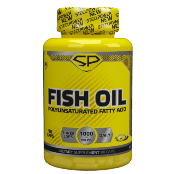 STEEL POWER Fish Oil 90 капсул FISH OIL или медицинский рыбий жир – это продукт, полученный методом вытапливания и многоступенчатой очистки, из жирных пород океанических рыб, обитающих преимущественно в холодных водах мирового океана. Основная ценность жиров рыб – это содержание в них полиненасыщенных жирных кислот (ПНЖК) группы Омега-3 (Докозагексаеновая кислота – ДГК и Эйкозапентаеновая кислота – ЭПК), препятствующих развитию сердечно-сосудистых заболеваний. Это связано с тем, что холестерин в присутствии ПНЖК образует так называемые «нормальные» эфиры, легко переносимые по кровеносным сосудам.