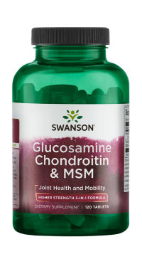 SWANSON Glucosamine/Chondroitin/Msm 500/400/200 (120 таблеток)