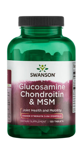 SWANSON Glucosamine/Chondroitin/Msm 500/400/200 (120 таблеток) SWANSON Glucosamine/Chondroitin/Msm 500/400/200 (120 таблеток)