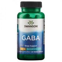SWANSON Gaba 750 mg (60 вегкапсул)