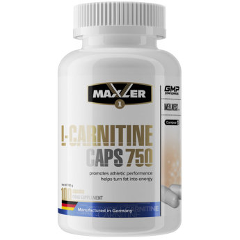 MAXLER EU L-Carnitine 750 100 кап L-Carnitine 750mg – это концентрированная добавка на основе L-карнитина. L-карнитин – аминокислота, синтезируемая в организме человека, родственная витаминам группы В. L-карнитин способствует преобразованию энергии из свободных жирных кислот, снижает усталость, улучшает обмен веществ, снижает избыточную массу тела, а также повышает иммунитет, нормализует сердечно-сосудистую деятельность, успокаивает нервную систему, дает чувство бодрости и хорошее настроение. Максимальное жиросжигающее действие L-карнитина проявляется в сочетании с интенсивными спортивными тренировками – занятиями аэробикой и фитнесом.