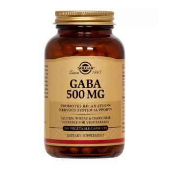 SOLGAR GABA 500 mg (100 вегкапсул) ^ ​Аминокислота GABA от Solgar обогащена кальцием. Положительно влияет на работу центральной нервной системы. Улучшает сон, снимает раздражительность. Стимулирует выработку гормона роста, ускоряет восстановление организма после занятий спортом.