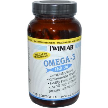 Twinlab Omega-3 Fish Oil 1000mg (100 капсул) 