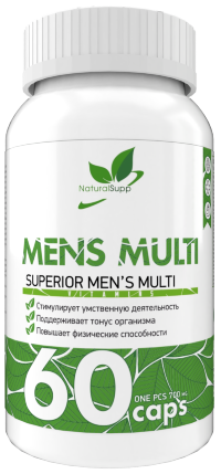 NATURALSUPP Mens Multi Мужские витамины (60 капсул)