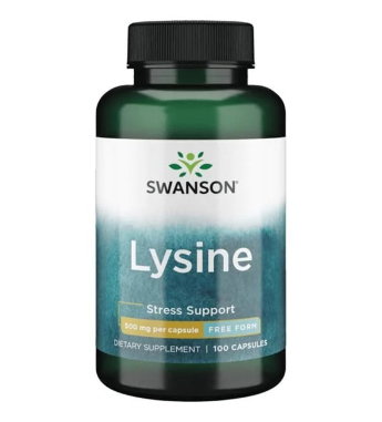 SWANSON Lysine 500 Mg (100 капсул) SWANSON Free-Form L-Lysine 500 Mg (100 капсул)