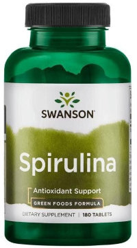 SWANSON Spirulina 500 mg (180 таблеток)
