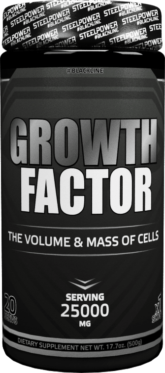 STEEL POWER Growth Factor 450 г Growth Factor - это современная транспортная система самых эффективных средств наращивания объема и массы мышечных клеток. Сочетание глюкозы, рибозы, креатина, глютамина, аргинина и таурина даст мощнейший рост вашей мускулатуры и восстановления работоспособности после тяжелейшего тренинга.